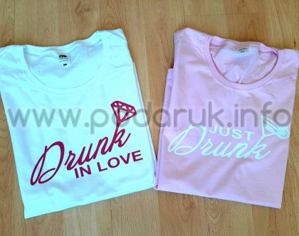Тениска за моминско парти с надпис Just Drink